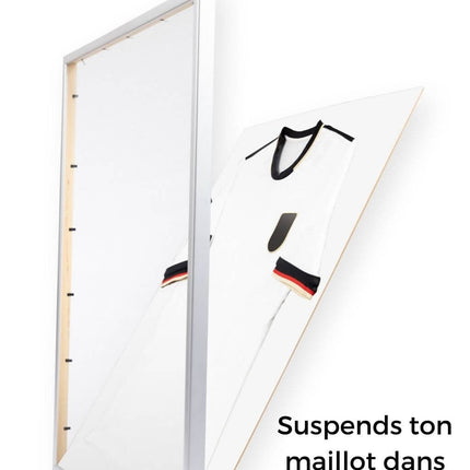 Cadre a maillots classique bois 75x90 cm ouvert